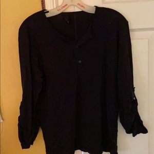 H&M navy 3/4 sleeve